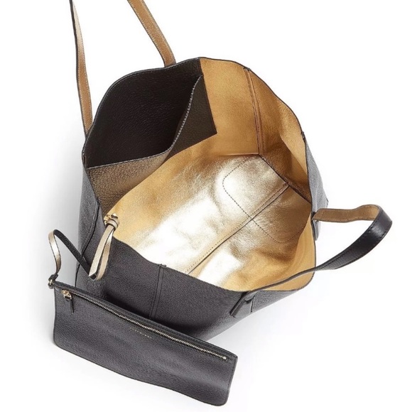 ⛔️SOLD/Authentic Tory Burch Rev.leather tote/pouch - Picture 6 of 8